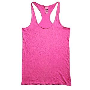 Women's Victoria's Secret PINK Hot Pink Racerback Tank Top Sleepwear Large PJ